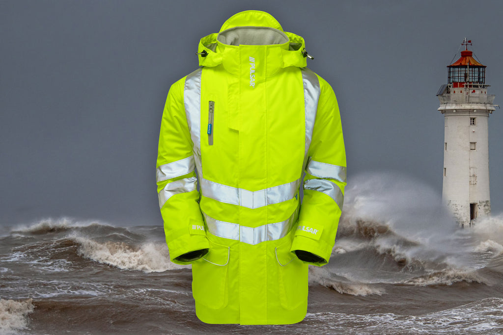 Pulsar Protect Hi Vis Yellow Waterproof Padded Storm Coat P187