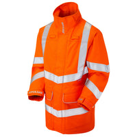 Pulsar Electric Arc Flash & Fire Retardant Hi Vis Orange Storm Coat PRARC09