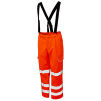 Pulsar Electric Arc Flash & Fire Retardant Hi Vis Orange Salopette PRARC10