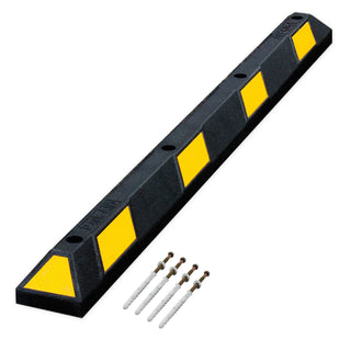 Park-aid Gummi-Radstopper 1800 mm mit Befestigungsmaterial