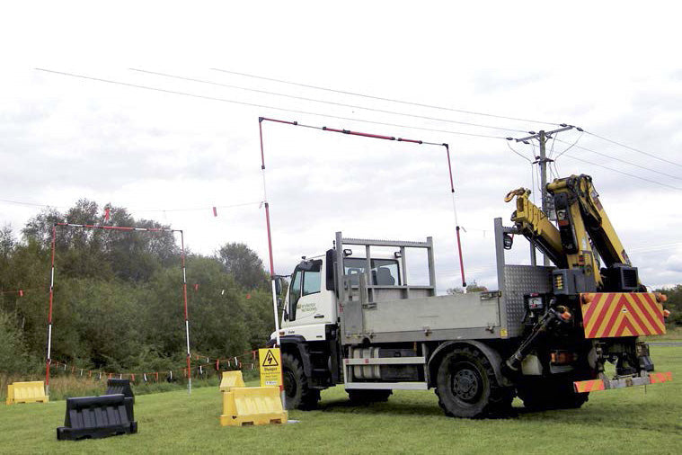 Kit de avertizare pentru cabluri telescopice de restricționare a înălțimii GS6 pentru stâlpi de poartă