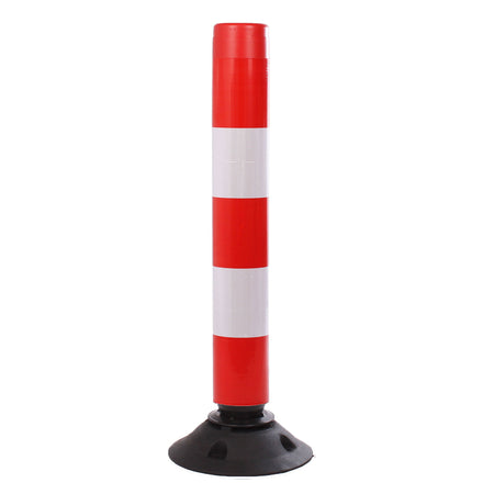 Traffic Line Off-Highway Posts | 460mm, 760mm & 1000mm (Red & White / 760mm / Base Included)