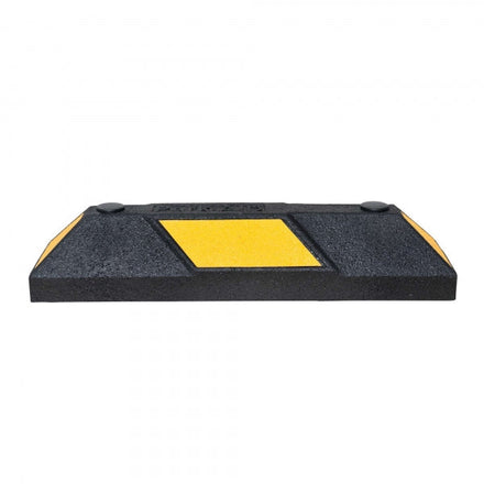 Park-aid Rubber Wheel Stop With Fixings (Yellow & Black / 550mm)