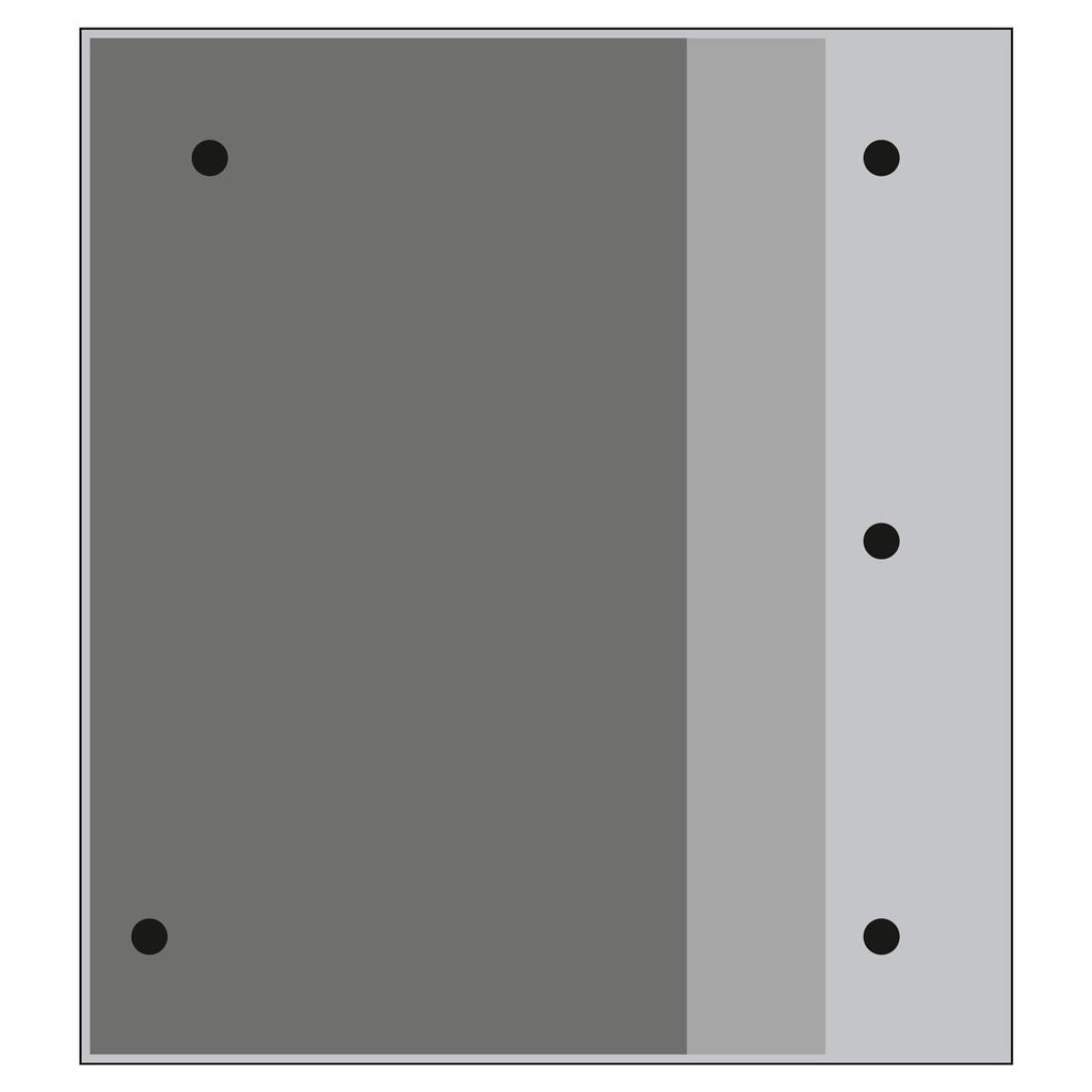 Traffic - Line 20mph Speed Cushion Edge Section L1000(mm) x W900(mm) x H65(mm) - Black