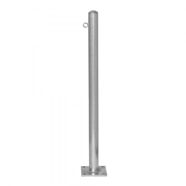 Traffic Line Barrier Post Bolt Down 60mm Galv 1 Eyelets