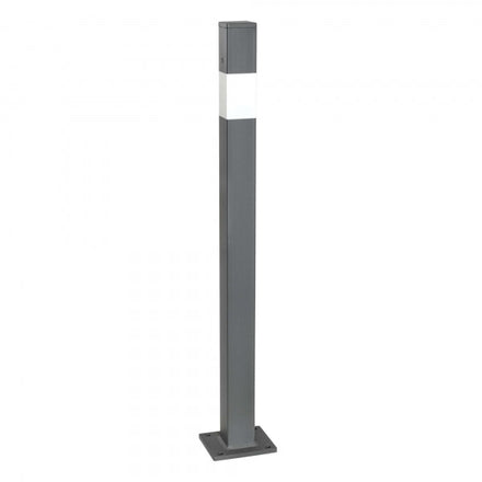 Traffic Line Barrier Post Bolt Down 70x70 Galv_anthracite_wb 0 Eyelets