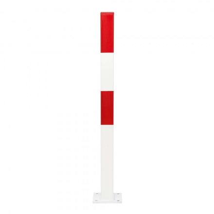Traffic Line Barrier Post Bolt Down 70x70 Galv_red_white 0 Eyelets