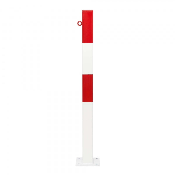 Traffic Line Barrier Post Bolt Down 70x70 Galv_red_white 1 Eyelet