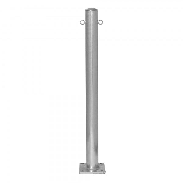 Traffic Line Barrier Post Bolt Down 76mm Galv 2 Eyelets