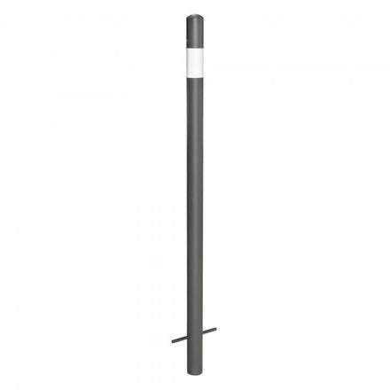 Traffic Line Barrier Post Cast In 60mm Galv_anthracite_wb 0 Eyelets