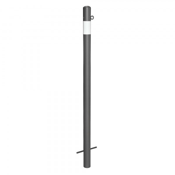 Traffic Line Barrier Post Cast In 60mm Galv_anthracite_wb 1 Eyelet