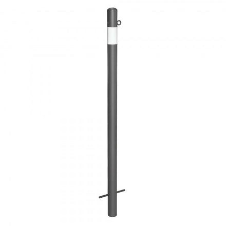 Traffic Line Barrier Post Cast In 60mm Galv_anthracite_wb 1 Eyelet