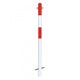 Traffic Line Barrier Post Cast In 60mm Galv_red_white 2 Eyelets