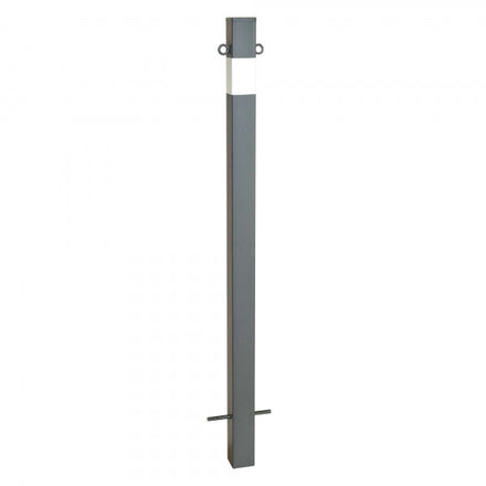 Traffic Line Barrier Post Cast In 70x70 Galv_anthracite_wb 2 Eyelets