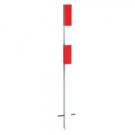 Traffic Line Barrier Post Cast In 70x70 Galv_red_white 0 Eyelets
