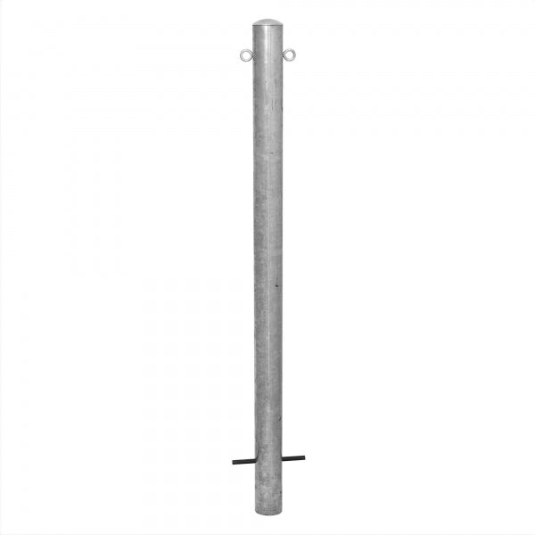 Traffic Line Barrier Post Cast In 76mm Galv 2 Eyelets
