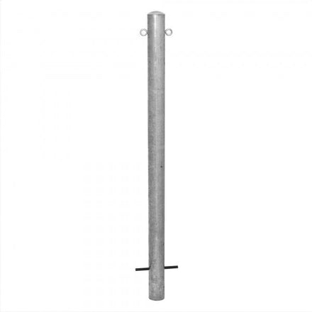 Traffic Line Barrier Post Cast In 76mm Galv 2 Eyelets