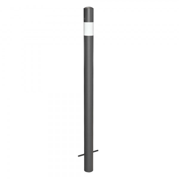Traffic Line Barrier Post Cast In 76mm Galv_anthracite_wb 0 Eyelets
