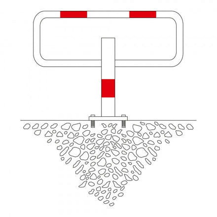 Traffic Line Commander Drop Down Frame Post Bolt Down Diagram