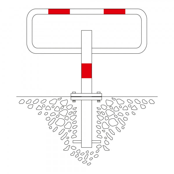 Traffic Line Commander Drop Down Frame Post Cast In Diagram
