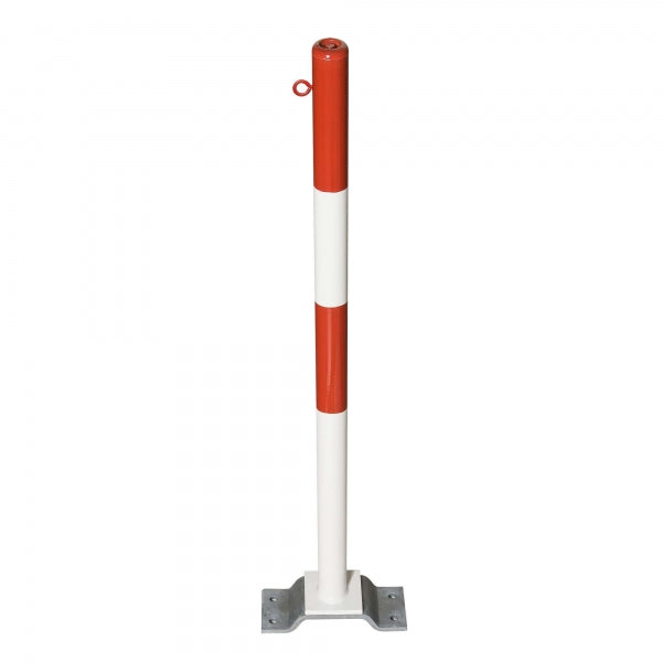Traffic Line Minder B Bolt Down Red White 1 Eyelets