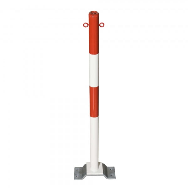 Traffic Line Minder B Bolt Down Red White 2 Eyelets
