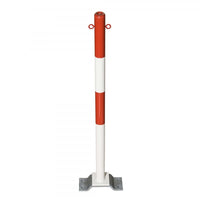 Traffic Line Minder B Bolt Down Red White 2 Eyelets