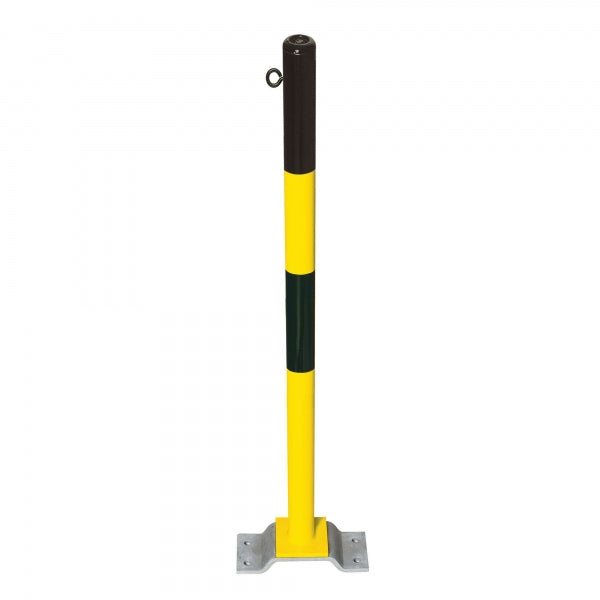 Traffic Line Minder B Bolt Down Yellow Black 1 Eyelet