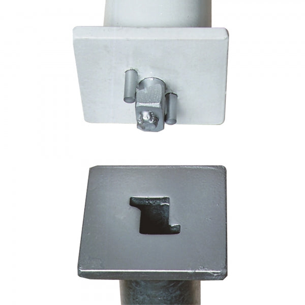 Traffic Line Minder B Cast In Keep Plate Fixing Method