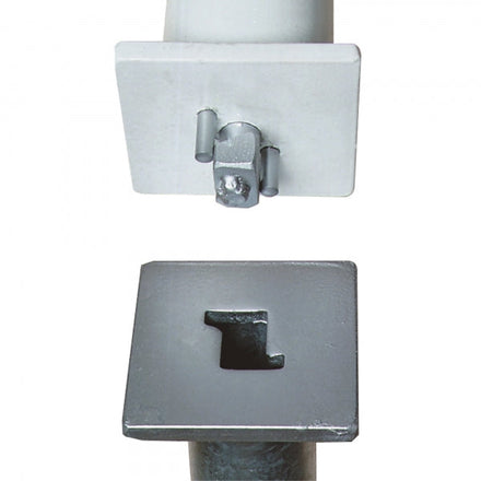 Traffic Line Minder B Cast In Keep Plate Fixing Method