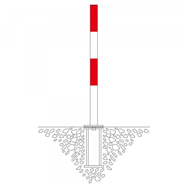 Traffic Line Minder B Cast In Red White Diagram