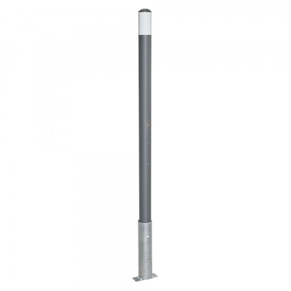 Traffic Line Removable Barrier Post 60mm Galv_anthracite_wb Cylinder Lock