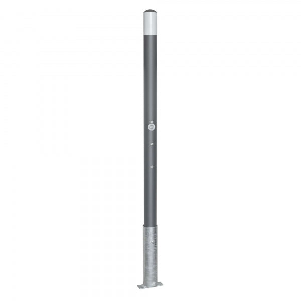 Traffic Line Removable Barrier Post 60mm Galv_anthracite_wb Triagnle Lock