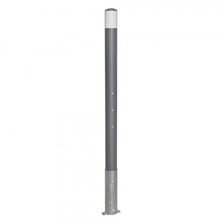 Traffic Line Removable Barrier Post 76mm Galv_anthracite_wb Cylinder Lock