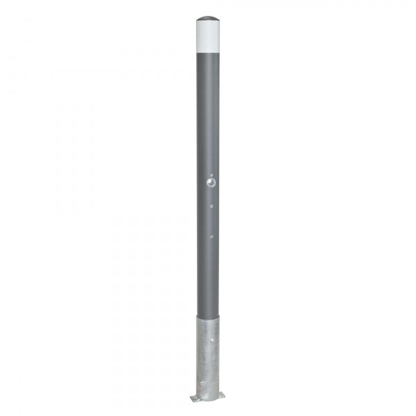 Traffic Line Removable Barrier Post 76mm Galv_anthracite_wb Triangle Lock