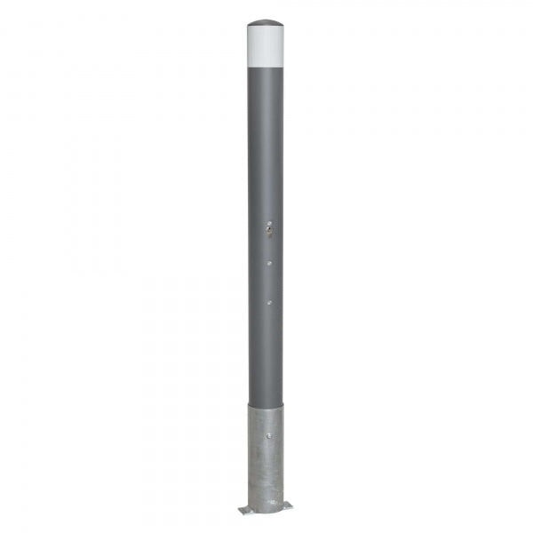 Traffic Line Removable Barrier Post 90mm Galv_anthracite_wb Cylinder Lock