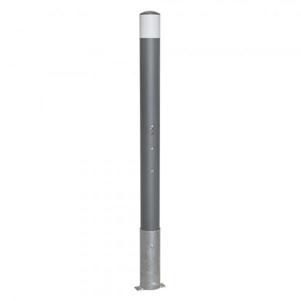 Traffic Line Removable Barrier Post 90mm Galv_anthracite_wb Cylinder Lock