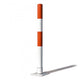 Traffic Line Spring Loaded Barrier Post Red