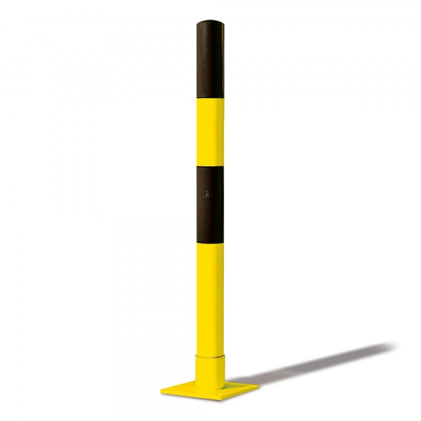 Traffic Line Spring Loaded Barrier Post Yellow