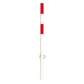 Traffice Line Defender Drop Down Bollard Cast In White Red