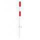 Traffice Line Defender Drop Down Bollard Cast In White Red