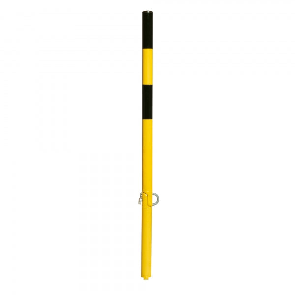 Traffice Line Defender Drop Down Bollard Cast In Yellow Black
