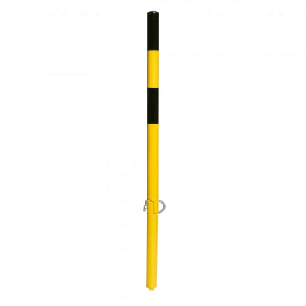 Traffice Line Defender Drop Down Bollard Cast In Yellow Black